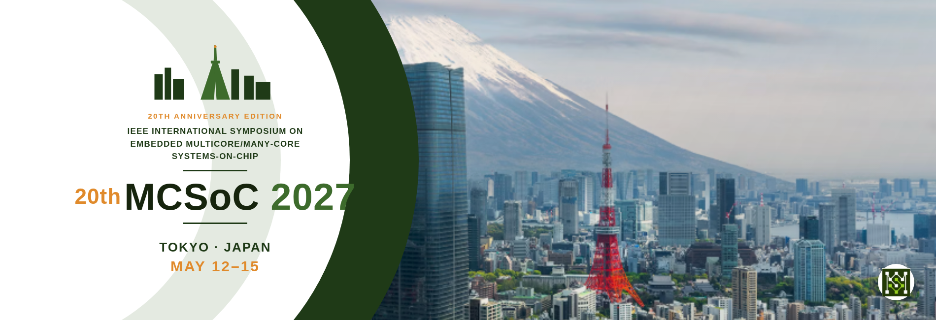 20th IEEE MCSoC 2027 - Tokyo, Japan, May 12-15, 2027